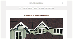Desktop Screenshot of metroroof.com